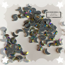 Load image into Gallery viewer, Moon Shaped Hot Fix Rhinestones (20/bag)