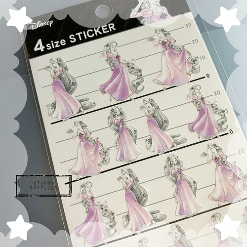 Rapunzel 4 Size Sticker Sheet