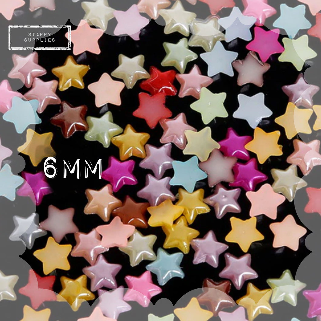 6 MM Flatback Stars