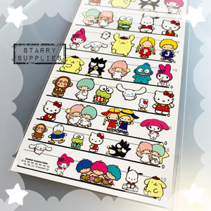 Sanrio 4 Size Sticker Sheet