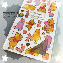 Load image into Gallery viewer, Watercolour Winnie The Pooh Sticker Sheet