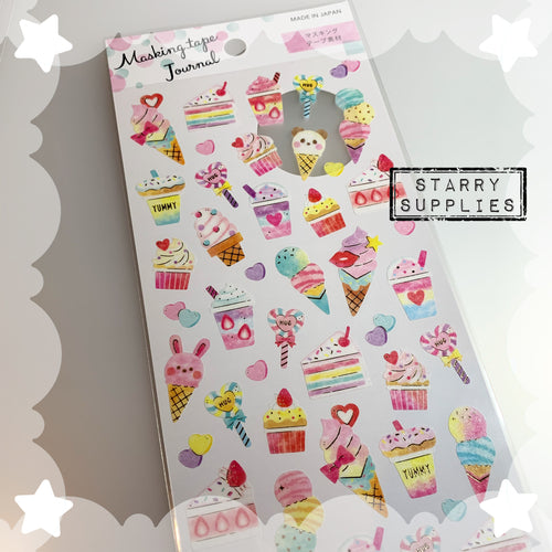 Dessert Masking Sticker Sheet