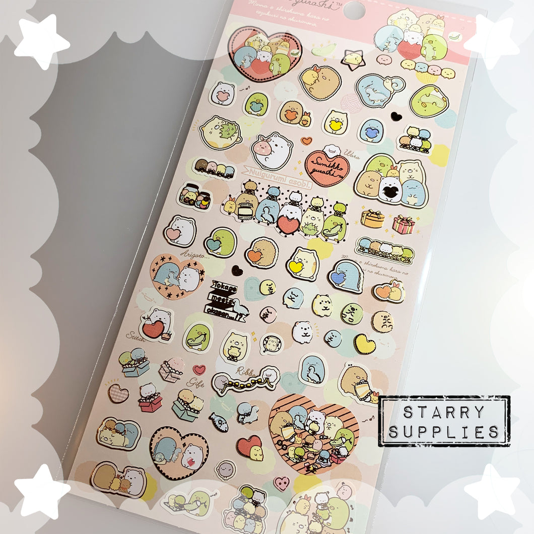 [SE3690] Sumiko Gurashi Hearts Sticker Sheet