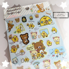 Load image into Gallery viewer, [SE3850] Kiiroitori Muffin Cafe Sticker Sheet (Blue)