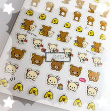 Load image into Gallery viewer, [SE3910] Rilakkuma Seal &quot;Staring Contest&quot; Sticker Sheet