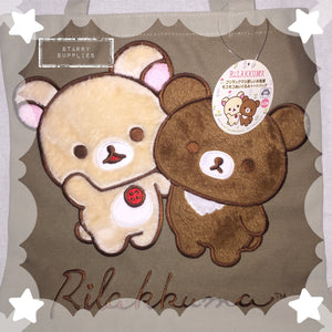 Korilakkuma and Chairoikoguma Fluffy Plushy Tote Bag