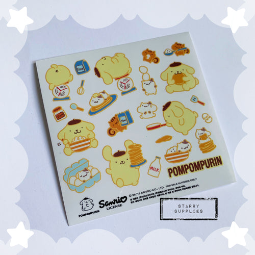 Lazy Pompompurin Sticker Sheet