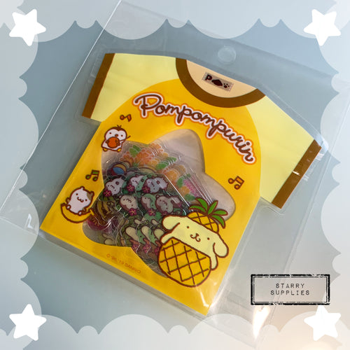 Pompompurin T-Shirt Sticker Flake Pack