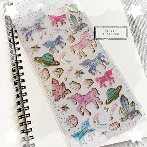 Unicorn Constellations Sticker Sheet