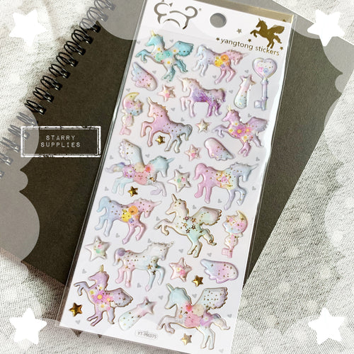 Rainbow Unicorn Sticker Sheet