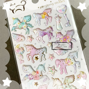 Rainbow Unicorn Sticker Sheet
